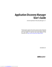 Vmware VCENTER APPLICATION DISCOVERY MANAGER 6.1.1 User Manual