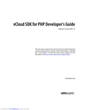 VMWARE vCloud SDK 1.0 Manual