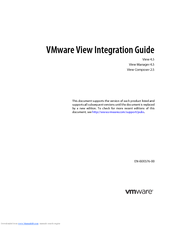 Vmware View Manager 4.5 Integration Manual