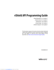 VMWARE VSHIELD MANAGER 4.1.0 UPDATE 1 - API Programming Manual