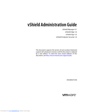 VMWARE VSHIELD APP 1.0 - Admin Manual