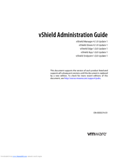VMWARE VSHIELD MANAGER 4.1.0 UPDATE 1 - API Admin Manual
