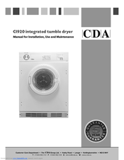 CDA CI920 Manual For Installation, Use And Maintenance