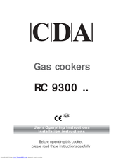 CDA RC9300 Operating & Installation Instructions Manual