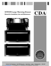 CDA SVW290 Manual For Installation And Use