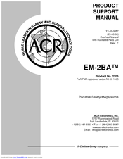 ACR ELECTRONICS EM-2BA MEGAPHONE Product Support Manual