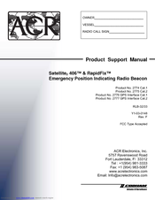 ACR ELECTRONICS RAPIDIFIX 406 EPIRB Product Support Manual