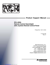 ACR ELECTRONICS RCL-600 SEARCHLIGHT Product Support Manual