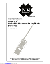 ACR ELECTRONICS SR-103 Product Support Manual