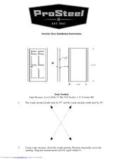 BROWNING SECURITY DOOR Using