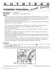 Autotech 10.109.418K Installation Instructions