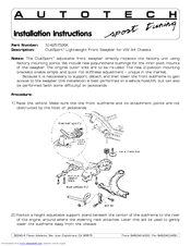Autotech 10.425.1526GK Installation Instructions