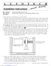 Autotech 10.611.208K-212K Installation Instructions