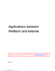 WELLTECH ASTERISK - Function Manual