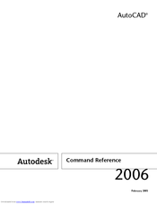 Autodesk AUTOCAD 2006 Command Reference Manual