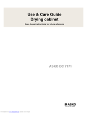 Asko DC 7171 Use And Care Manual