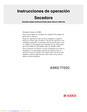Asko T702C Instrucciones De Operación