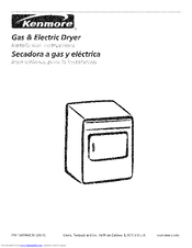 Kenmore 8041 - 5.8 cu. Ft. Capacity Electric Dryer Installation Instructions Manual
