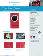 Frigidaire Affinity FAQG7072LN Product Specifications