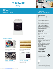 Frigidaire FARE4044MW Specifications
