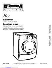 Kenmore 9787 - Elite HE3 7.0 cu. Ft. Gas Dryer Use And Care Manual