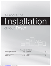 Frigidaire FARG1011MW Installation Instructions Manual