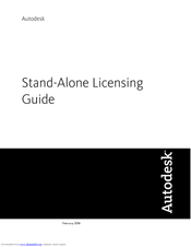 AUTODESK STAND-ALONE LICENSING Manual