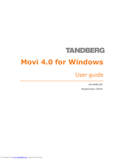 TANDBERG MOVI 4.0 - FOR WINDOWS 09-2010 User Manual