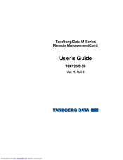 Tandberg Data MSERIES RMC USER User Manual