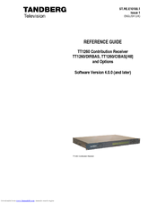 TANDBERG TT1260 CONTRIBUTION RECEIVER Reference Manual