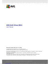 Avg ANTI-VIRUS 2011 - REV 2011.10 User Manual