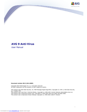 AVG 9 ANTI-VIRUS - REVISED 9-09 User Manual