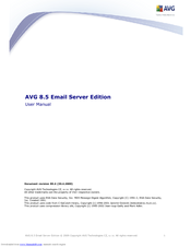 Avg AVG 8.5 EMAIL SERVER EDITION - V 85.4 User Manual