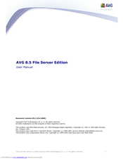 AVG AVG 8.5 FILE SERVER EDITION User Manual