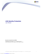 AVG IDENTITY PROTECTION - V 85.3 User Manual