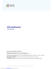 AVG LINKSCANNER - V 90.6 User Manual