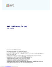 Avg AVG LINKSCANNER FOR MAC User Manual