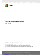 AVG EMAIL SERVER 2011 User Manual