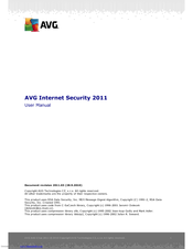 Avg INTERNET SECURITY 2011 - REV 2011.03 User Manual