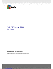 Avg PC TUNEUP 2011 - REV 2011.03 User Manual