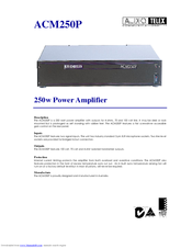 Audio Telex ACM250P Specifications