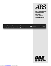 BBE ARS2 User Manual