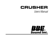 BBE CRUSHER User Manual