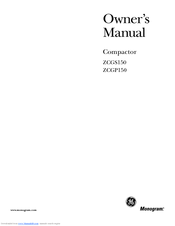 GE Monogram ZCGP150 Owner's Manual