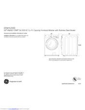 GE GFWH1200DWW Dimensions And Installation Information
