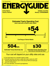 GE GTWN4000M0WS Energy Manual