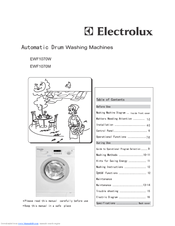 Electrolux EWF1070W User Manual