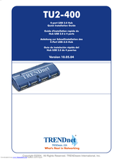 TRENDnet TU2-400 Quick Installation Manual