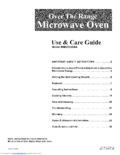 Maytag MMV5165BAS Use And Care Manual