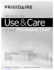 Frigidaire FGMV205KB Use & Care Manual